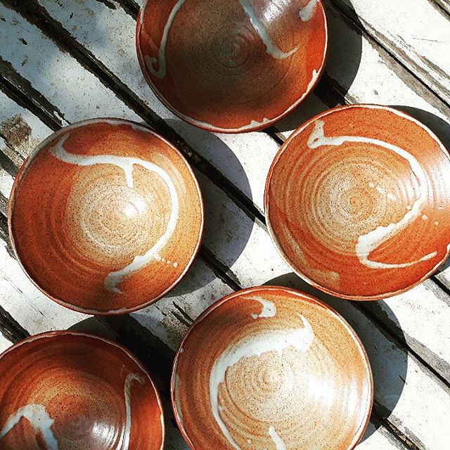 A hand-thrown ceramic bowl